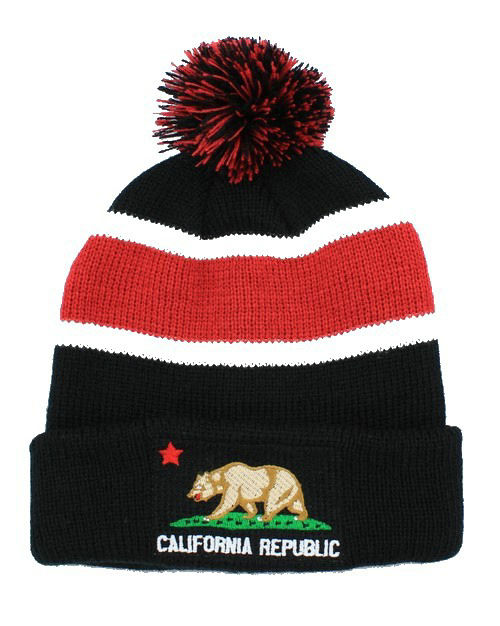 California republic Beanie Black 1 JT